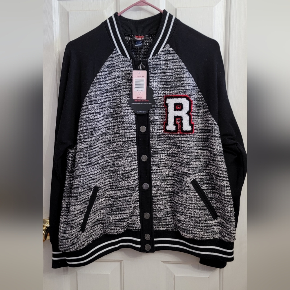 Torrid Rebel Wilson line varsity jacket size 1